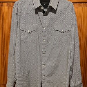 PAVINI Long Sleeve Pearl Snap Shirt Size XXL